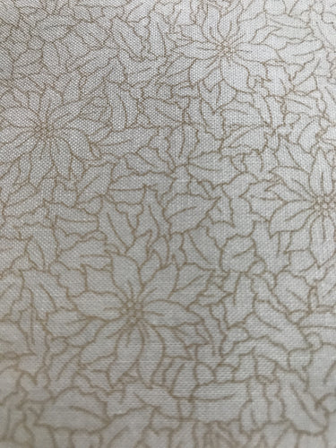 Cream Pointsettias Fabric-Thimbleberries