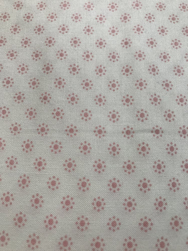 White/Pink Shirting Fabric