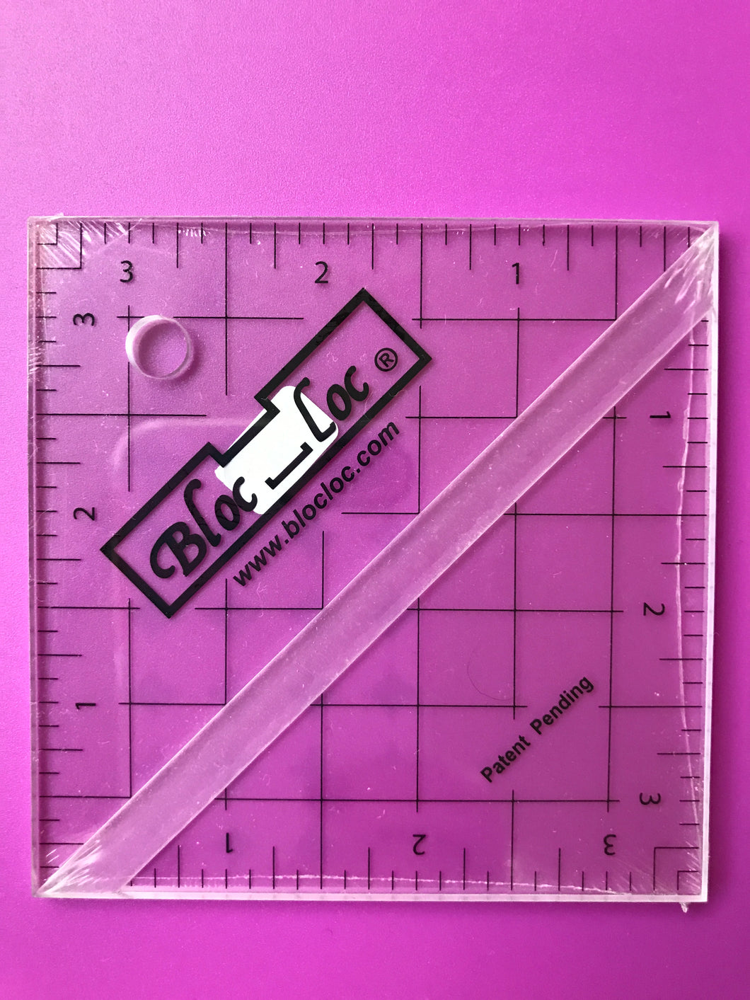 Bloc_Loc Half Square Triangle Ruler 4 1/2 Square