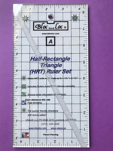 Bloc Loc Half-Rectangle Triangle (HRT) Large Ruler Set