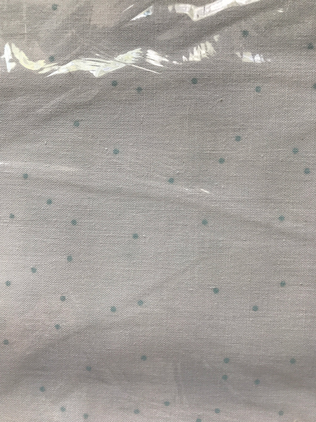 White with Turquoise Dots Seasonal Basics by Lori Holt Fabric 100% cotton