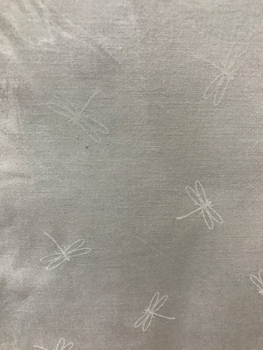 White On White Dragonflies Fabric P&B Ramblings Fun